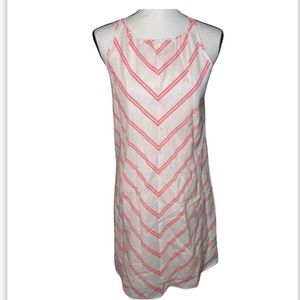 NWT J. Crew White Shift Dress Neon Pink Dress